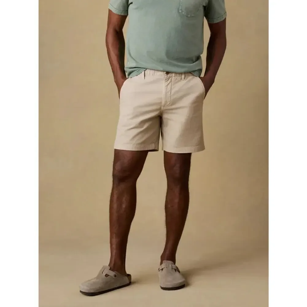 Faherty Reserve Chino Shorts y2K cotton Stone Stone Sz 34 A006585